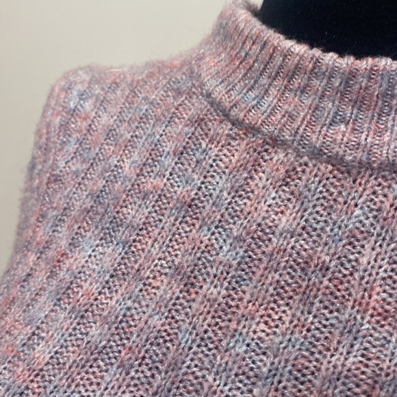 Leith Heathered Lilac Sweater with balloon Sleeves XXS - Picture 2 of 11